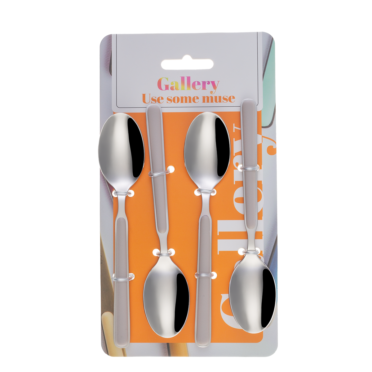 Kávové lyžičky set 4 ks – Gallery béžové - 133967 Kávové lyžičky set 4 ks – Gallery béžové - 133967