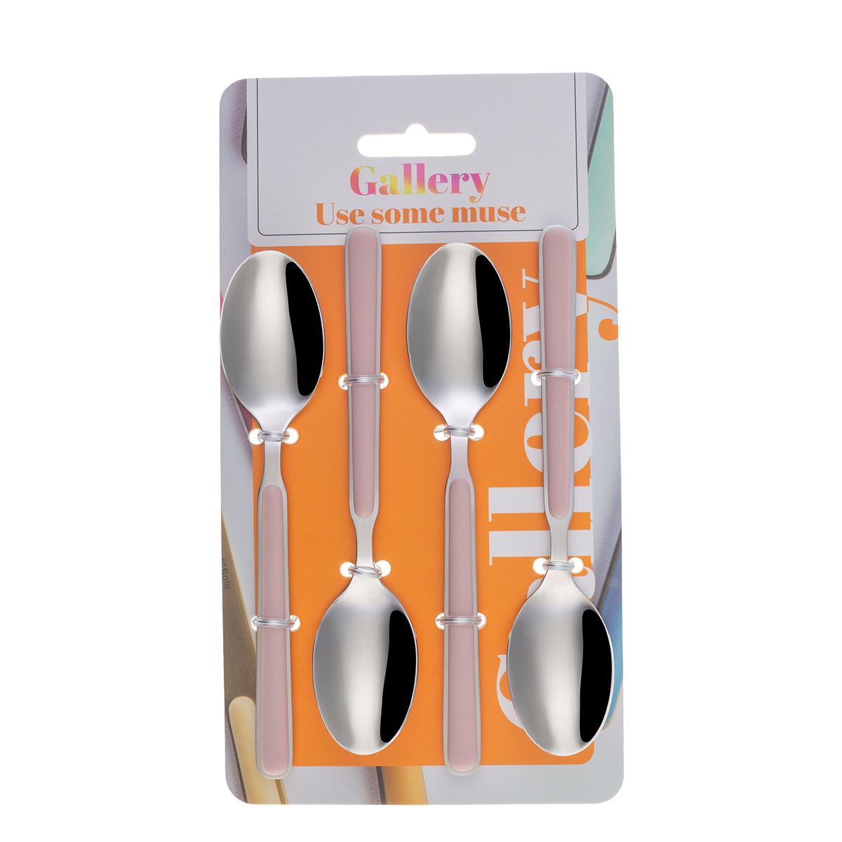 Kávové lyžičky set 4 ks – Gallery ružové - 133968 Kávové lyžičky set 4 ks – Gallery ružové - 133968