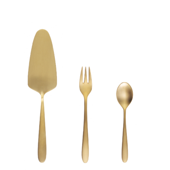 Koláčový set 13 ks - Alpha PVD zlatý - 116646