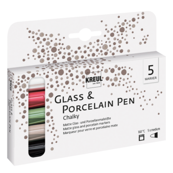 Kriedové fixky na porcelán a sklo sada 5 ks – KREUL - 593315