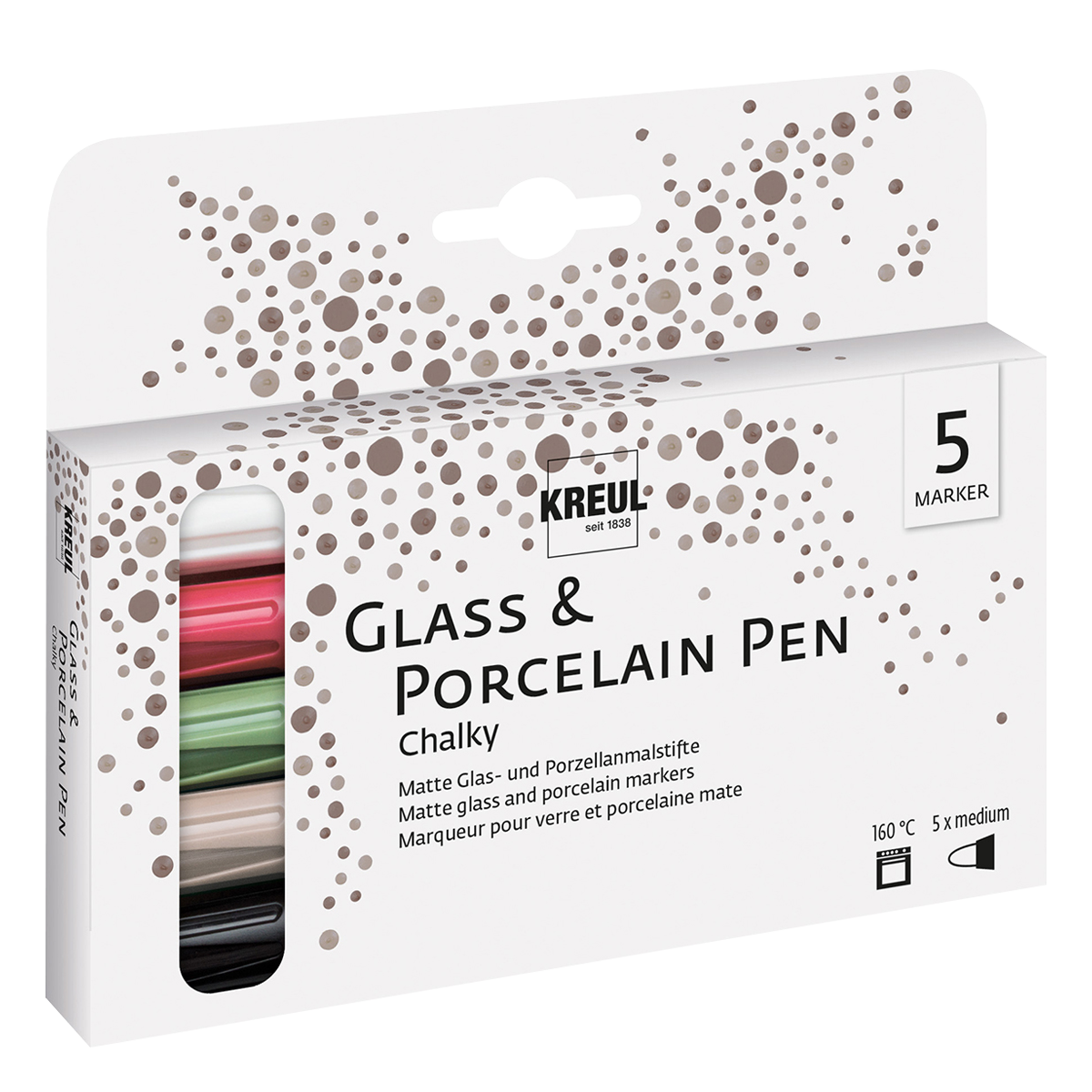 Kriedové fixky na porcelán a sklo sada 5 ks – KREUL - 593315 Kriedové fixky na porcelán a sklo sada 5 ks – KREUL - 593315