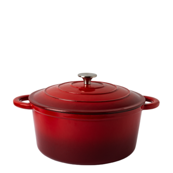 Liatinový hrniec smaltovaný červený ø 28 cm - Jupiter Lunasol - 601293