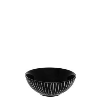 Miska na cereálie čierna / svetlosivá 14 cm - Basic - 490836