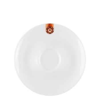 Mocca podšálka s hnedým ornamentom 12,5 cm – Gaya RGB - 451860