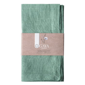 Morské zelené ľanové obrúsky 50 x 50 cm 2 ks - Gaya Ambiente - 596433