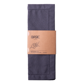 Oceľové sivé bavlnené prestieranie 32 x 48 cm 2 ks – Basic Ambiente - 596406