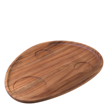 Podnos Triangle Agát 35 x 25 cm so zapustením - FLOW Wooden - 593700