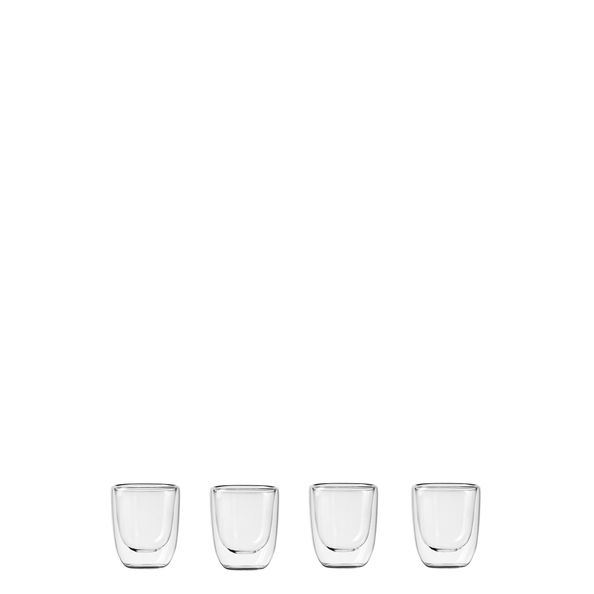 Pohár BASIC Glas Double Wall 70 ml - set 4 ks - 321236 Pohár BASIC Glas Double Wall 70 ml - set 4 ks - 321236