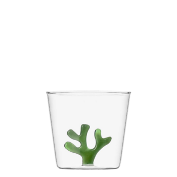 Pohár so zeleným korálom 350 ml - 983057