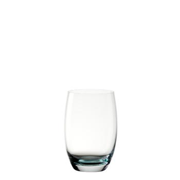 Pohár tumbler 460 ml s tyrkysovým špirálovým dnom - Optima Glas Lunasol - 322863