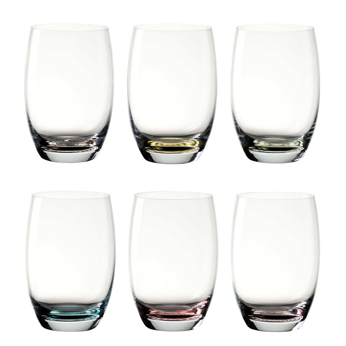 Poháre 460 ml s farebným špirálovým dnom - Optima Glas Lunasol set 6 ks - 322872 Poháre 460 ml s farebným špirálovým dnom - Optima Glas Lunasol set 6 ks - 322872