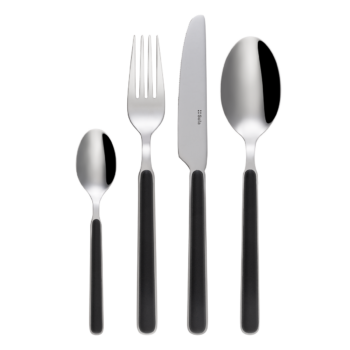 Príborový set 16 ks - Gallery čierny CNS - 133970