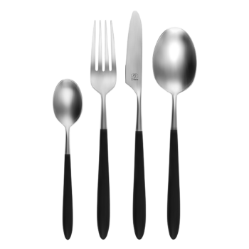 Príborový set 24 ks - Gaya Exeter so sivočiernou rúčkou - 130910