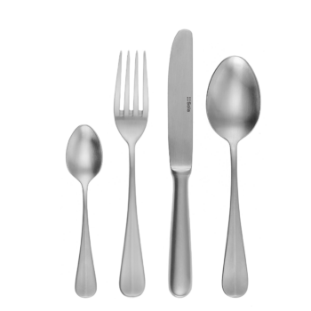 Príborový set 24 ks dezertný s krátkou čepeľou – Baguette matný - 100653
