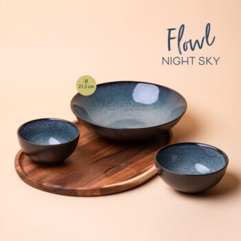 Set Flowl - Misky Gaya Atelier Night Sky + Podnos Triangle Agát - 452146