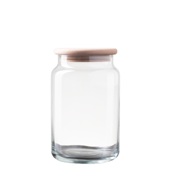 Sklenená nádoba s vekom 0,93 l -  Basic Kitchen - 593766