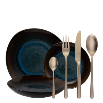 Štartovací set riadu 28 ks – Elements Amber Eye - W0177