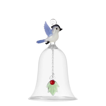 Svetlomodrý zvonček s motívom vtáčika - Ichendorf - 983135