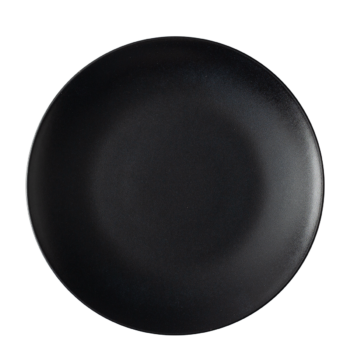 Tanier plytký 27 cm 4 ks — Basic čierny matný - 492780