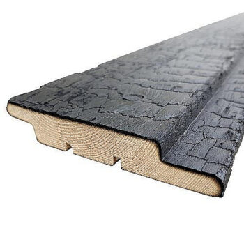 ASKO Fasádne palubovky profil Z OPAĽOVANÝ SMRK 20 × 120 × 3600 mm | carbon