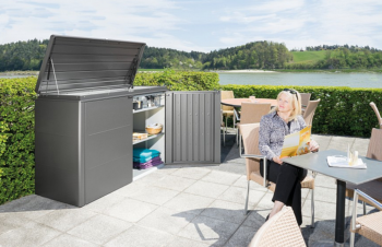 Biohort Multiúčelový úložný box HighBoard 160 x 70 x 118 (tmavo sivá metalíza) 160 cm (3 krabice)