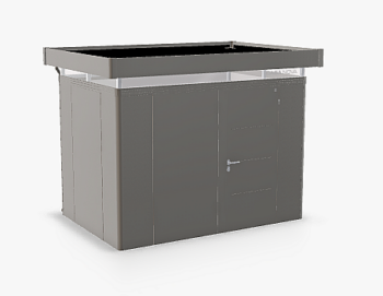 Biohort Záhradný domček BIOHORT Casanova 330 × 230 cm (sivý kremeň metalíza) Orientácia dverí vľavo