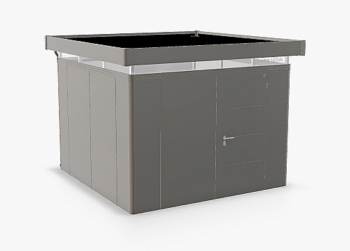 Biohort Záhradný domček BIOHORT Casanova 330 × 330 cm (sivý kremeň metalíza) Orientácia dverí vpravo