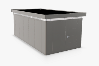 Biohort Záhradný domček BIOHORT Casanova 330 × 630 cm (sivý kremeň metalíza) Orientácia dverí vľavo
