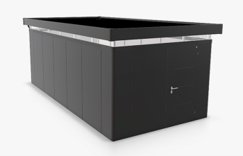 Biohort Záhradný domček BIOHORT Casanova 330 × 630 cm (tmavo šedá metalíza) Orientácia dverí vľavo