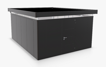 Biohort Záhradný domček BIOHORT Casanova 430 × 530 cm (tmavo šedá metalíza) Orientácia dverí vľavo