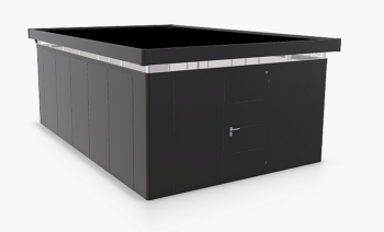 Biohort Záhradný domček BIOHORT Casanova 430 × 630 cm (tmavo šedá metalíza) Orientácia dverí vpravo