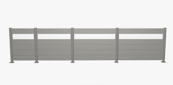 Biohort Zástena na ochranu súkromia akryl 135 cm (sivá kremeň metalíza) - rôzne dĺžky dĺžka 100 cm