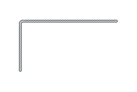 CLICK SYTÉM Okopový hliníkový profil typ L 9245, 80x42x6000 mm, TWINSON Čierny CLICK SYTÉM Okopový hliníkový profil typ L 9245, 80x42x6000 mm, TWINSON Čierny