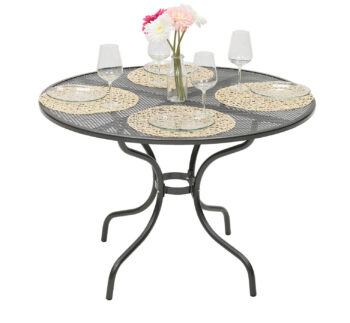 DEOKORK Kovový stôl okrúhly Ø 90 cm