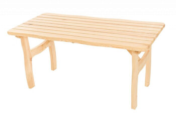 DEOKORK Masívny záhradný stôl z borovice VIKING (40 mm) - rôzne dĺžky 180 cm