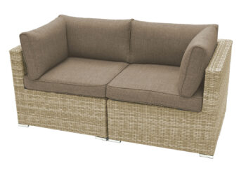 DEOKORK Ratanová 2-dielna lavica SEVILLA (béžová)