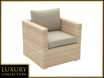 DEOKORK Ratanové kreslo MALIBU (cappuccino)