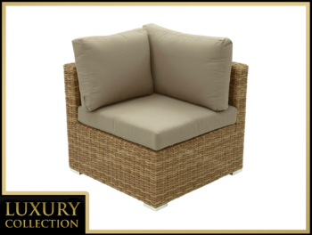 DEOKORK Ratanový rohový diel MALIBU (béžovo-hnedá)