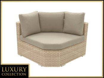 DEOKORK Ratanový rohový diel veľký MALIBU (cappuccino)