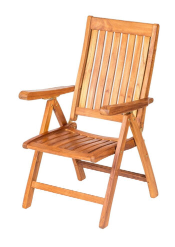 DEOKORK Skladacie teakové kreslo VERONA