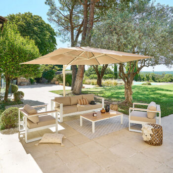 DEOKORK Slnečník výkyvný MADEIRA 4x3 m (rôzne farby) tyrkysová