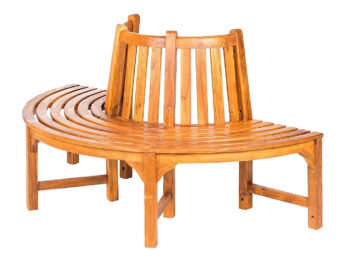 DEOKORK Teaková kruhová lavica AGNESS IV