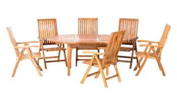 DEOKORK Teaková zostava ELEGANTE RIVA II