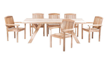 DEOKORK Teaková zostava SPIDER PARIS