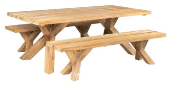 DEOKORK Teaková zostava SPIDER RECYCLE