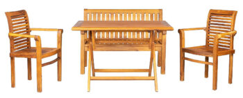 DEOKORK Teaková zostava VASCO III PARIS PIETRO