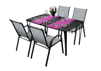 DEOKORK Záhradná kovová zostava GEORGIA 1+4