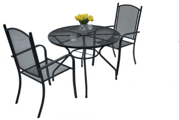 DEOKORK Záhradná kovová zostava NANCY ROUND 1+2