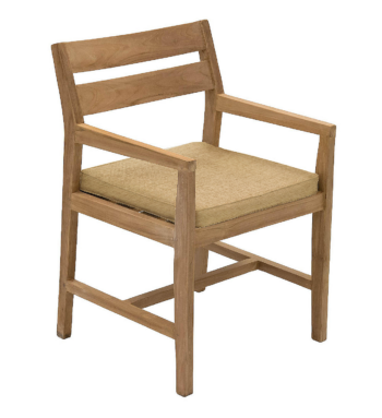 DEOKORK Záhradné pevné kreslo WINSTON (teak)