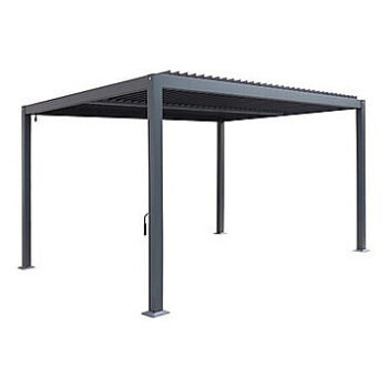 DEOKORK Záhradný kovový altánok ECONOMY 4x3 m (grafit)